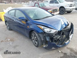 2015 Hyundai Elantra SE z VIN 5NPDH4AE0FH630351, wystawiony jako IAAI lot #41405235 z przebiegiem 122 199 mil mil oraz . Historia ofert i sprzedaży dostępna na DreamBid. Obrazek 1.