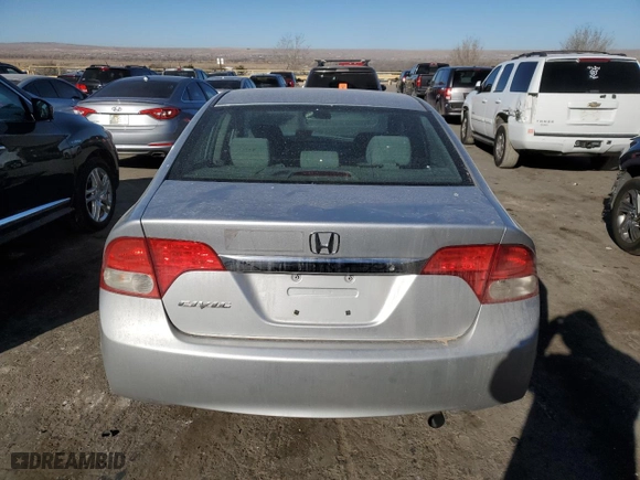 2010 Honda Civic Sdn LX with VIN 2HGFA1F57AH319863, listed as a Copart auction lot 46501615 with 0 mi miles and Salvage Title. Bid and sale history available at carsss.com. Image 6.