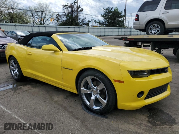 2014 Chevrolet Camaro LT z VIN 2G1FC3D36E9289852, wystawiony jako Copart lot #54087505 z przebiegiem 111 182 mil mil oraz Szkoda całkowita • Salvage title. Historia ofert i sprzedaży dostępna na DreamBid. Obrazek 4.