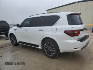2021 Nissan Armada Platinum with VIN JN8AY2DA7M9370704, listed as a Copart auction lot 84412644 with 51,399 mi miles and Salvage Title. Bid and sale history available at carsss.com. Image 2.