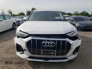 2022 Audi Q3 S line Premium with VIN WA1DECF36N1129233, listed as a Copart auction lot 57403645 with 27,837 mi miles and Salvage title. Bid and sale history available at DreamBid. Image 5.