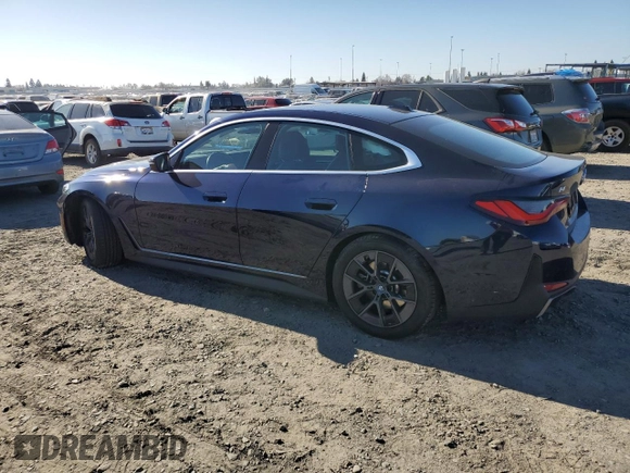 2023 BMW i4 eDrive40 z VIN WBY73AW04PFN76960, wystawiony jako Copart lot #89221195 z przebiegiem 20 365 mil mil oraz Szkoda całkowita • Salvage title. Historia ofert i sprzedaży dostępna na DreamBid. Obrazek 2.