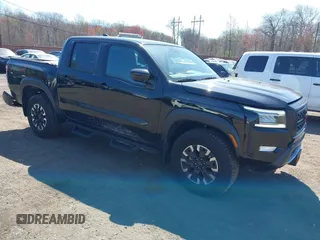 2024 Nissan Frontier SV with VIN 1N6ED1EK8RN656812, listed as a IAAI auction lot 42071048 with 18,276 mi miles and . Bid and sale history available at DreamBid. Image 1.