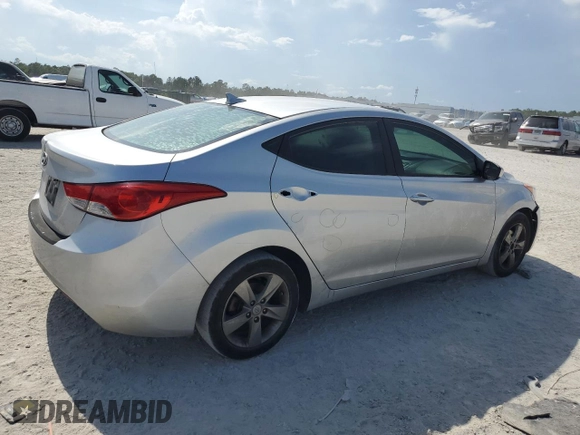 2013 Hyundai Elantra GLS z VIN KMHDH4AE5DU515615, wystawiony jako Copart lot #60572725 z przebiegiem 243 549 mil mil oraz Szkoda całkowita • Salvage title. Historia ofert i sprzedaży dostępna na DreamBid. Obrazek 3.
