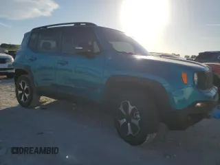 2022 Jeep Renegade Trailhawk with VIN ZACNJDC11NPN50059, listed as a Copart auction lot 43249915 with 32,494 mi miles and Salvage Title. Bid and sale history available at DreamBid. Image 4.