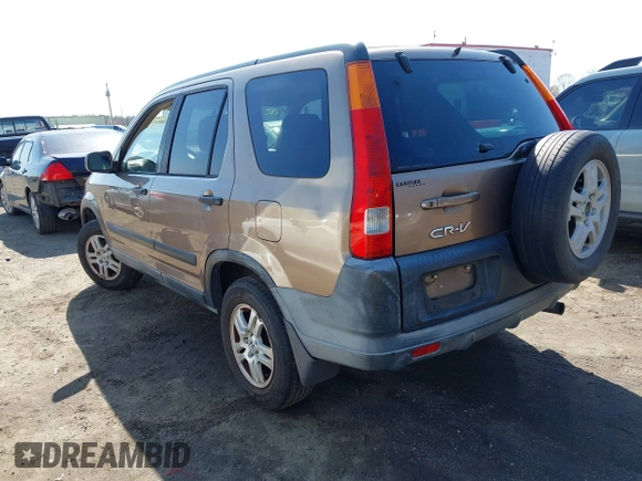2002 Honda CR-V EX with VIN JHLRD78862C032843, listed as a IAAI auction lot 41906681 with 230,019 mi miles. Bid and sale history available at carsss.com. Image 3.