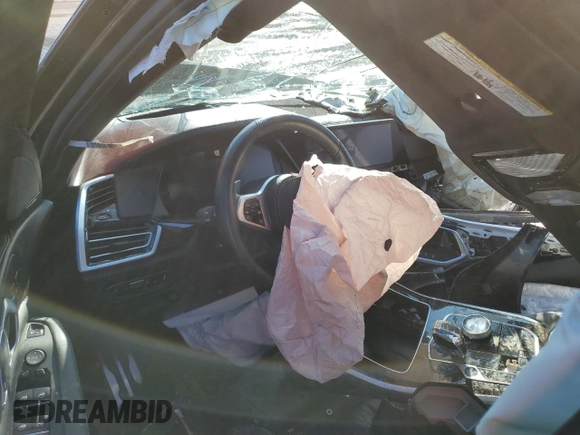 2020 BMW X5 M50i with VIN 5UXJU4C05LLE45415, listed as a Copart auction lot 80190304 with Not Provided miles and Salvage Title. Bid and sale history available at DreamBid. Image 8.