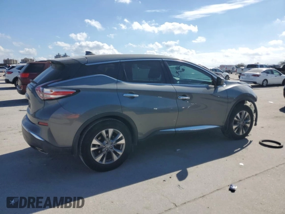 2016 Nissan Murano Platinum with VIN 5N1AZ2MGXGN169156, listed as a Copart auction lot 44058115 with 76,008 mi miles and Salvage Title. Bid and sale history available at DreamBid. Image 3.