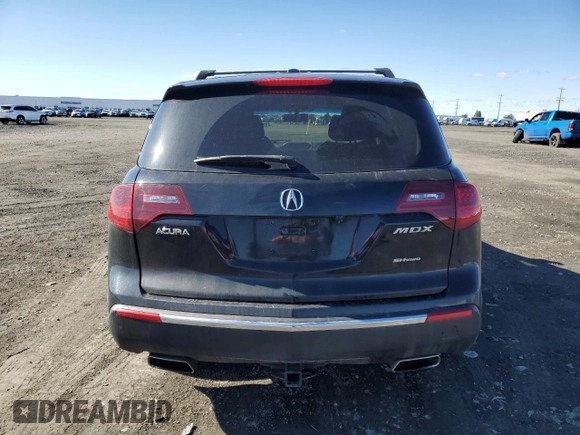 2010 Acura MDX with VIN 2HNYD2H29AH502540, listed as a Copart auction lot 48073355 with 185,389 mi miles and Salvage Title. Bid and sale history available at carsss.com. Image 6.