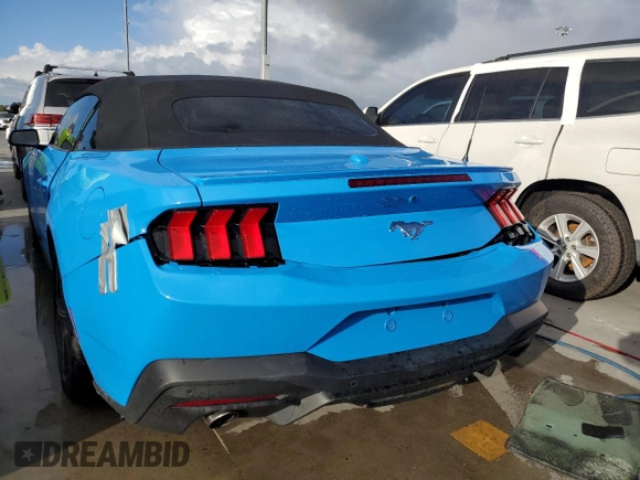 2024 Ford Mustang EcoBoost with VIN 1FAGP8UH8R5114617, listed as a Copart auction lot 74425134 with 0 mi miles and Salvage Title. Bid and sale history available at carsss.com. Image 6.