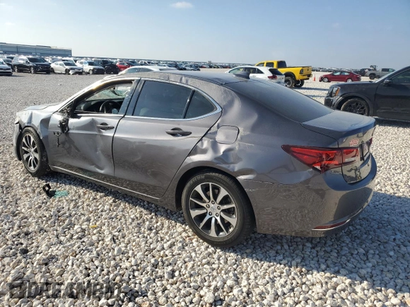 2017 Acura TLX with VIN 19UUB1F32HA003881, listed as a Copart auction lot 44217035 with 0 mi miles and Salvage Title. Bid and sale history available at carsss.com. Image 2.