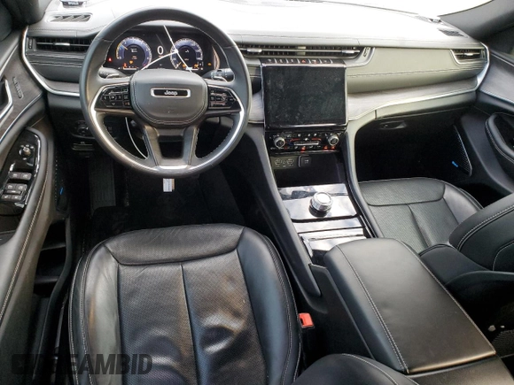 2021 Jeep Grand Cherokee Overland with VIN 1C4RJJDG4M8175523, listed as a Copart auction lot 87929345 with 53,380 mi miles and Salvage title. Bid and sale history available at DreamBid. Image 8.