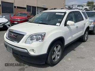 2012 GMC Acadia SLT1 with VIN 1GKKVREDXCJ136911, listed as a IAAI auction lot 41950572 with 134,862 mi miles. Bid and sale history available at carsss.com. Image 1.