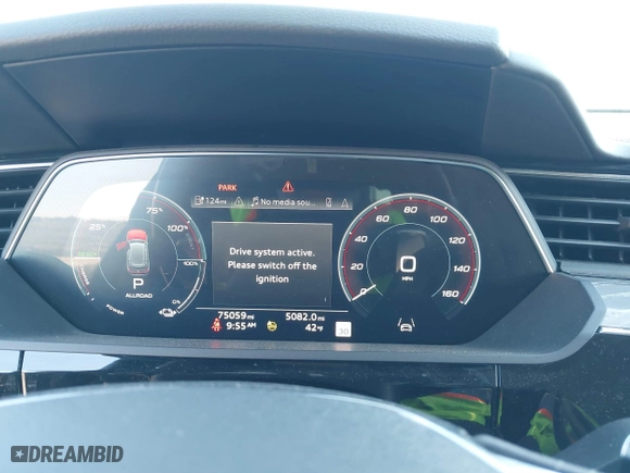 2021 Audi e-tron Chronos with VIN WA1VABGE1MB020908, listed as a IAAI auction lot 41576501 with 75,059 mi miles. Bid and sale history available at carsss.com. Image 18.