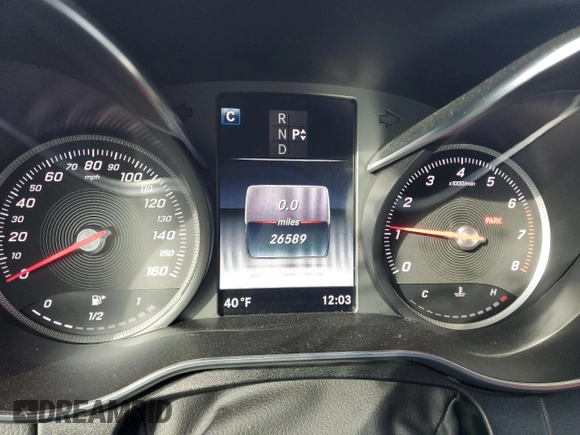 2018 Mercedes-Benz C 300 with VIN WDDWK4JB1JF598633, listed as a Copart auction lot 45662855 with 26,589 mi miles and Salvage title. Bid and sale history available at DreamBid. Image 9.