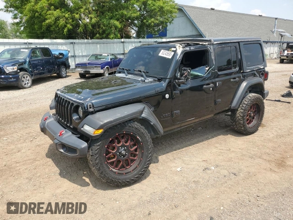 2020 Jeep Wrangler Unlimited Sport Altitude with VIN 1C4HJXDG2LW102854, listed as a Copart auction lot 60245695 with 134,575 mi miles and Non repairable. Bid and sale history available at DreamBid. Image 1.