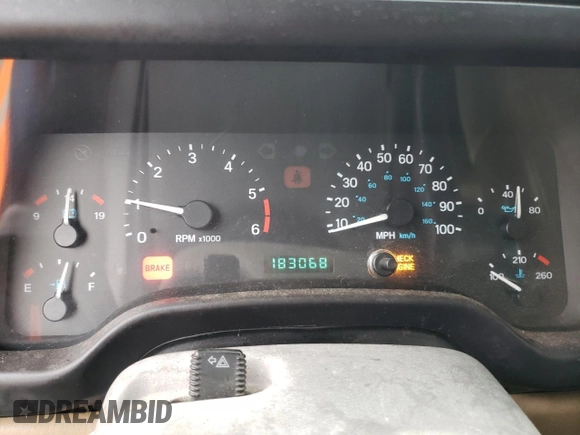1999 Jeep Wrangler Sport with VIN 1J4FY19S2XP446059, listed as a Copart auction lot 84321994 with 183,068 mi miles and Clean Title. Bid and sale history available at carsss.com. Image 9.