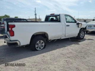 2024 Chevrolet Silverado 1500 Work Truck with VIN 3GCNAAED8RG381321, listed as a Copart auction lot 53080045 with 8,806 mi miles and Salvage Title. Bid and sale history available at carsss.com. Image 3.