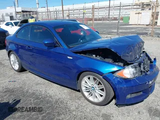 2010 BMW 1 Series 128i with VIN WBAUP9C59AVL89280, listed as a IAAI auction lot 41626014 with 107,664 mi miles and . Bid and sale history available at carsss.com. Image 1.
