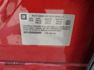2014 Cadillac XTS z VIN 2G61L5S30E9265565, wystawiony jako Copart lot #54551355 z przebiegiem 89 296 mil mil oraz Szkoda całkowita • Salvage title. Historia ofert i sprzedaży dostępna na DreamBid. Obrazek 13.