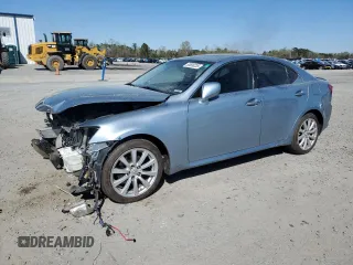 2008 Lexus IS 250 with VIN JTHCK262585022763, listed as a Copart auction lot 50690235 with 216,766 mi miles and Salvage Title. Bid and sale history available at carsss.com. Image 1.