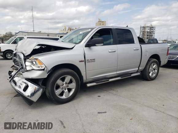 2016 Ram 1500 Big Horn with VIN 1C6RR6LT4GS159826, listed as a Copart auction lot 46650095 with 97,324 mi miles and Salvage Title. Bid and sale history available at carsss.com. Image 1.