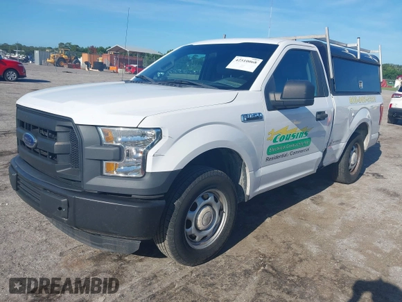2016 Ford F-150 XL with VIN 1FTMF1C81GKF76556, listed as a IAAI auction lot 42510068 with 106,454 mi miles and . Bid and sale history available at DreamBid. Image 2.