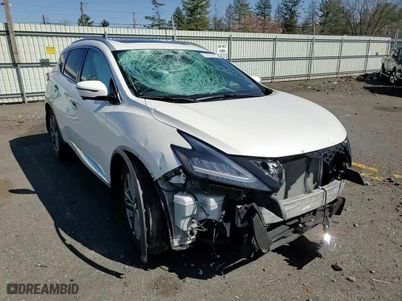 2020 Nissan Murano Platinum with VIN 5N1AZ2DS2LN168095, listed as a Copart auction lot 51231015 with 64,396 mi miles and Salvage Title. Bid and sale history available at carsss.com. Image 12.