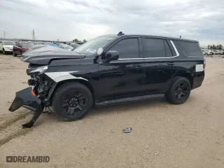 2021 Chevrolet Tahoe Commercial with VIN 1GNSCLED3MR356898, listed as a Copart auction lot 43929865 with 69,650 mi miles and Salvage Title. Bid and sale history available at carsss.com. Image 1.