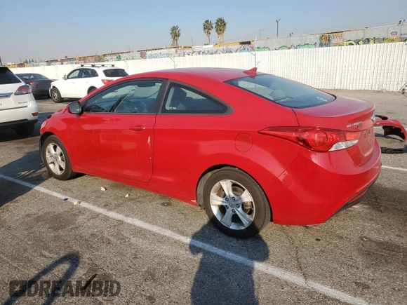 2013 Hyundai Elantra Coupe GS with VIN KMHDH6AE6DU012994, listed as a Copart auction lot 88132935 with 140,704 mi miles and Salvage Title. Bid and sale history available at carsss.com. Image 2.