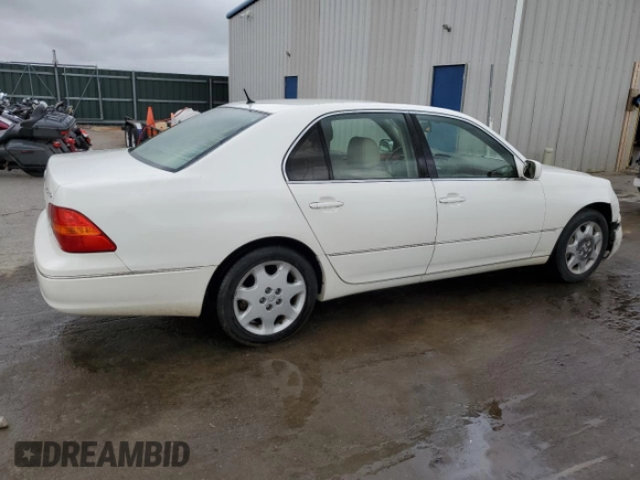 2003 Lexus LS 430 with VIN JTHBN30F730116220, listed as a Copart auction lot 54929245 with 196,401 mi miles and Salvage Title. Bid and sale history available at DreamBid. Image 3.
