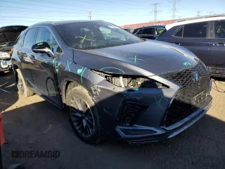 2022 Lexus RX 350 F Sport with VIN 2T2SZMDA3NC360820, listed as a Copart auction lot 87320574 with 48,899 mi miles and Salvage title. Bid and sale history available at DreamBid. Image 4.