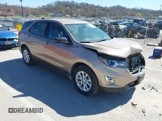 2018 Chevrolet Equinox LS with VIN 2GNAXHEV2J6160948, listed as a IAAI auction lot 41818156 with 152,457 mi miles and . Bid and sale history available at DreamBid. Image 1.