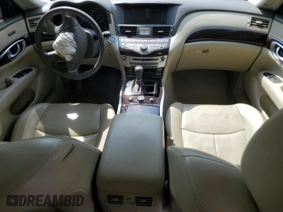 2012 Infiniti M z VIN JN1BY1AP0CM334810, wystawiony jako Copart lot #58928625 z przebiegiem Nie podano mil oraz Szkoda całkowita • Salvage title. Historia ofert i sprzedaży dostępna na DreamBid. Obrazek 8.