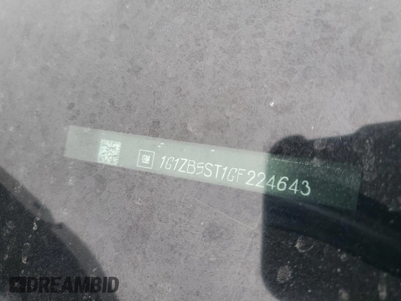 2016 Chevrolet Malibu LS z VIN 1G1ZB5ST1GF224643, wystawiony jako Copart lot #53381165 z przebiegiem 93 913 mil mil oraz Szkoda całkowita • Salvage title. Historia ofert i sprzedaży dostępna na DreamBid. Obrazek 12.
