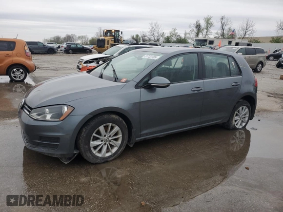 2016 Volkswagen Golf TSI SE z VIN 3VW217AU6GM043584, wystawiony jako Copart lot #51722765 z przebiegiem Nie podano mil oraz Czysty tytuł • Clean title. Historia ofert i sprzedaży dostępna na DreamBid. Obrazek 1.