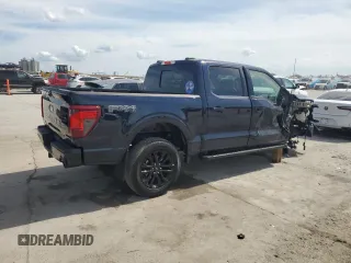 2024 Ford F-150 XLT with VIN 1FTFW3L53RFA12817, listed as a Copart auction lot 50552355 with 5,007 mi miles and Salvage Title. Bid and sale history available at carsss.com. Image 3.