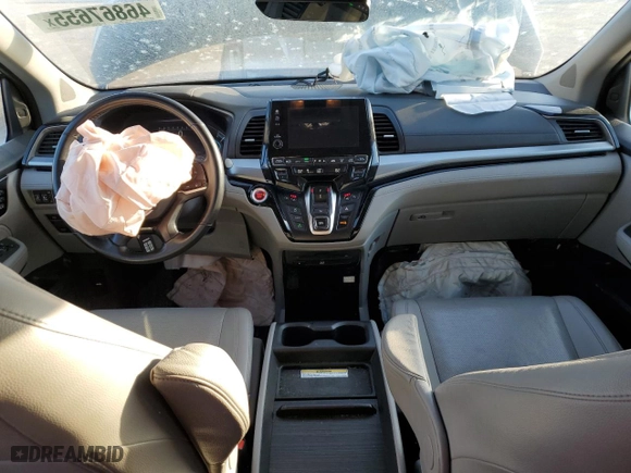 2018 Honda Odyssey Elite with VIN 5FNRL6H95JB087465, listed as a Copart auction lot 46867655 with 197,168 mi miles and Salvage Title. Bid and sale history available at carsss.com. Image 8.