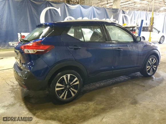 2020 Nissan Kicks SV with VIN 3N1CP5CV6LL501272, listed as a Copart auction lot 51382955 with 92,485 mi miles and Non Repairable. Bid and sale history available at carsss.com. Image 3.