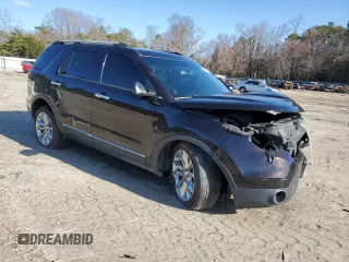 2013 Ford Explorer XLT with VIN 1FM5K8D81DGB56586, listed as a Copart auction lot 49843835 with Not Provided miles and Salvage Title. Bid and sale history available at DreamBid. Image 4.