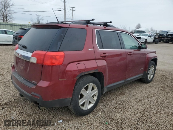 2011 GMC Terrain SLE-2 with VIN 2CTFLTE55B6350519, listed as a Copart auction lot 50501645 with 188,601 mi miles and Salvage Title. Bid and sale history available at carsss.com. Image 3.