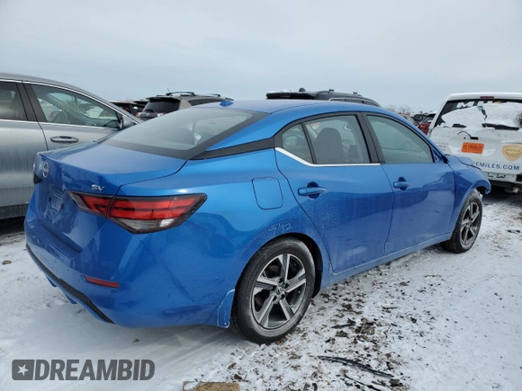 2024 Nissan Sentra SV with VIN 3N1AB8CV2RY313576, listed as a Copart auction lot 44943845 with 8,070 mi miles and Non repairable. Bid and sale history available at DreamBid. Image 3.