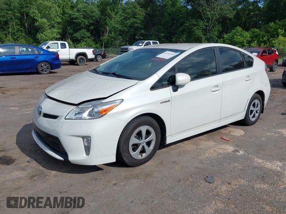 2012 Toyota Prius One with VIN JTDKN3DU4C1600897, listed as a IAAI auction lot 42152349 with 185,611 mi miles. Bid and sale history available at carsss.com. Image 2.
