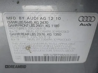 2011 Audi Q5 Premium Plus z VIN WA1LFBFP9BA062046, wystawiony jako IAAI lot #41671606 z przebiegiem 197 488 mil mil oraz . Historia ofert i sprzedaży dostępna na DreamBid. Obrazek 9.
