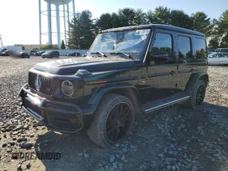 2023 Mercedes-Benz G with VIN W1NYC7HJ6PX489143, listed as a Copart auction lot 66113874 with 9,575 mi miles and Salvage Title. Bid and sale history available at carsss.com. Image 1.