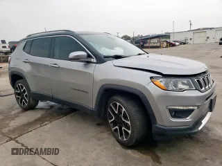 2018 Jeep Compass Limited with VIN 3C4NJDCB7JT179990, listed as a Copart auction lot 51595205 with Not Provided miles and Salvage Title. Bid and sale history available at DreamBid. Image 4.