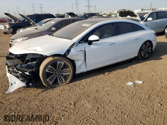 2023 Mercedes-Benz EQS with VIN W1KCG2DB9PA033976, listed as a Copart auction lot 70671834 with 7,253 mi miles and Salvage Title. Bid and sale history available at carsss.com. Image 1.