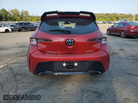 2021 Toyota Corolla Hatchback SE with VIN JTND4MBEXM3107708, listed as a Copart auction lot 71182694 with 0 mi miles and Salvage Title. Bid and sale history available at carsss.com. Image 6.