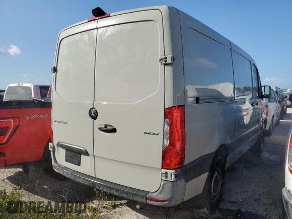 2021 Mercedes-Benz Sprinter Cargo with VIN W1Y70BGY0MT066375, listed as a Copart auction lot 75641534 with Not Provided miles and Salvage Title. Bid and sale history available at carsss.com. Image 3.