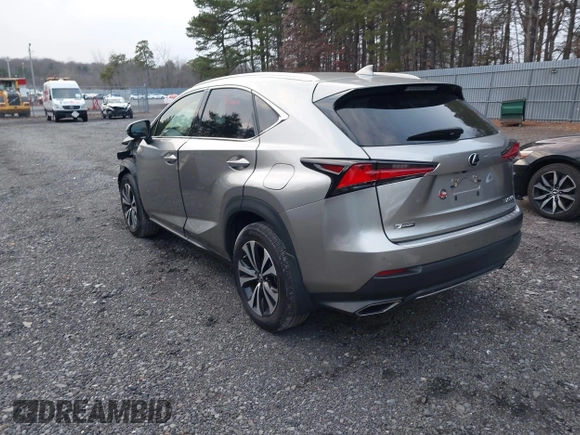 2021 Lexus NX with VIN JTJSARDZ1M2263141, listed as a IAAI auction lot 41245936 with 32,294 mi miles. Bid and sale history available at carsss.com. Image 3.